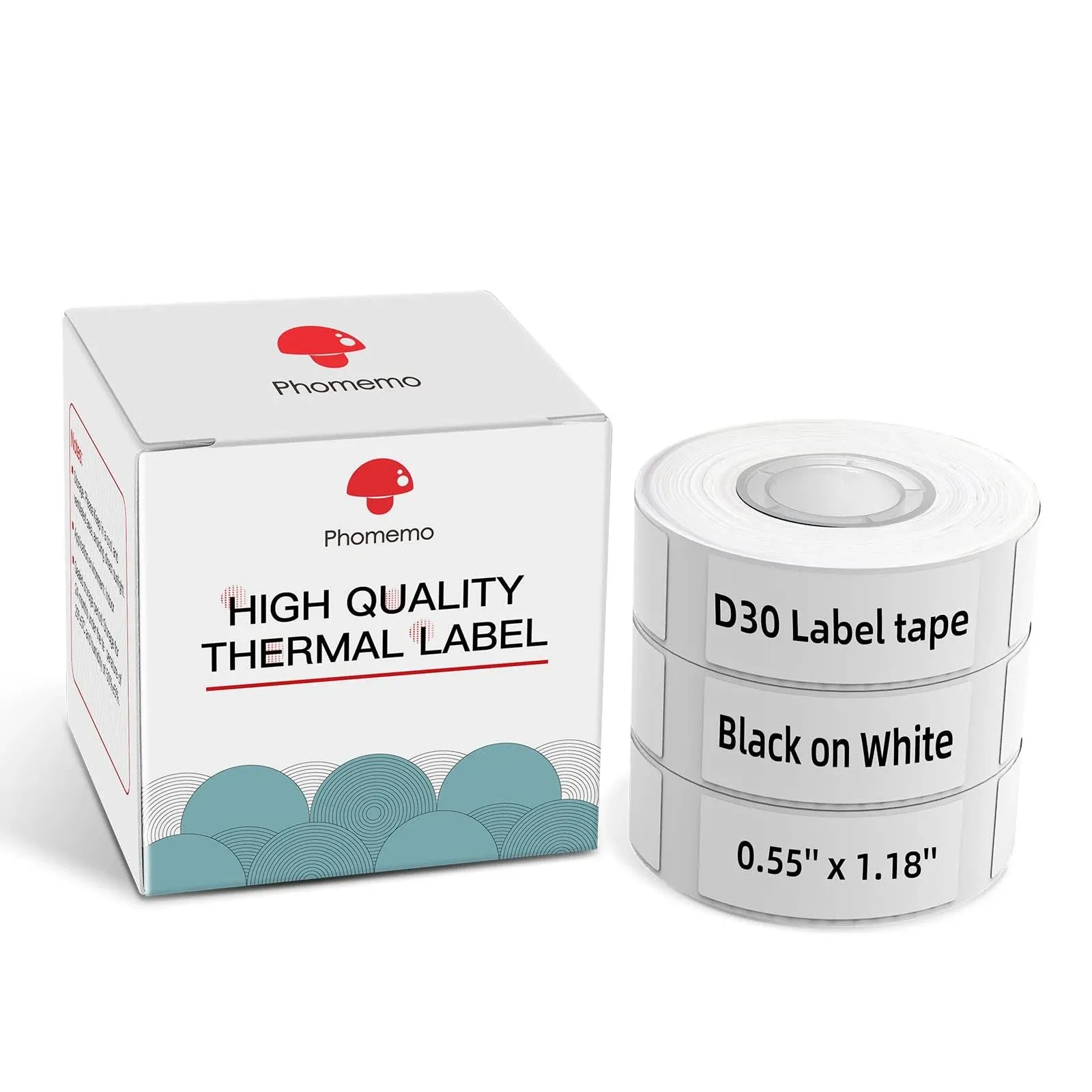 Phomemo D30 Self-Adhesive Labels White 055 x 118 (14mm x 30mm) 630 Labels, D30 ...