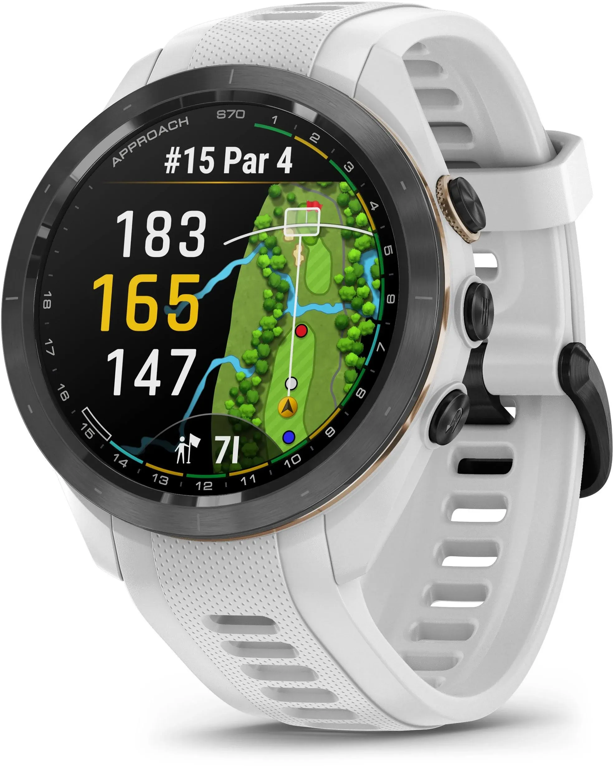 Garmin Approach S70, 42mm, Premium GPS Golf Watch, Powder Gray