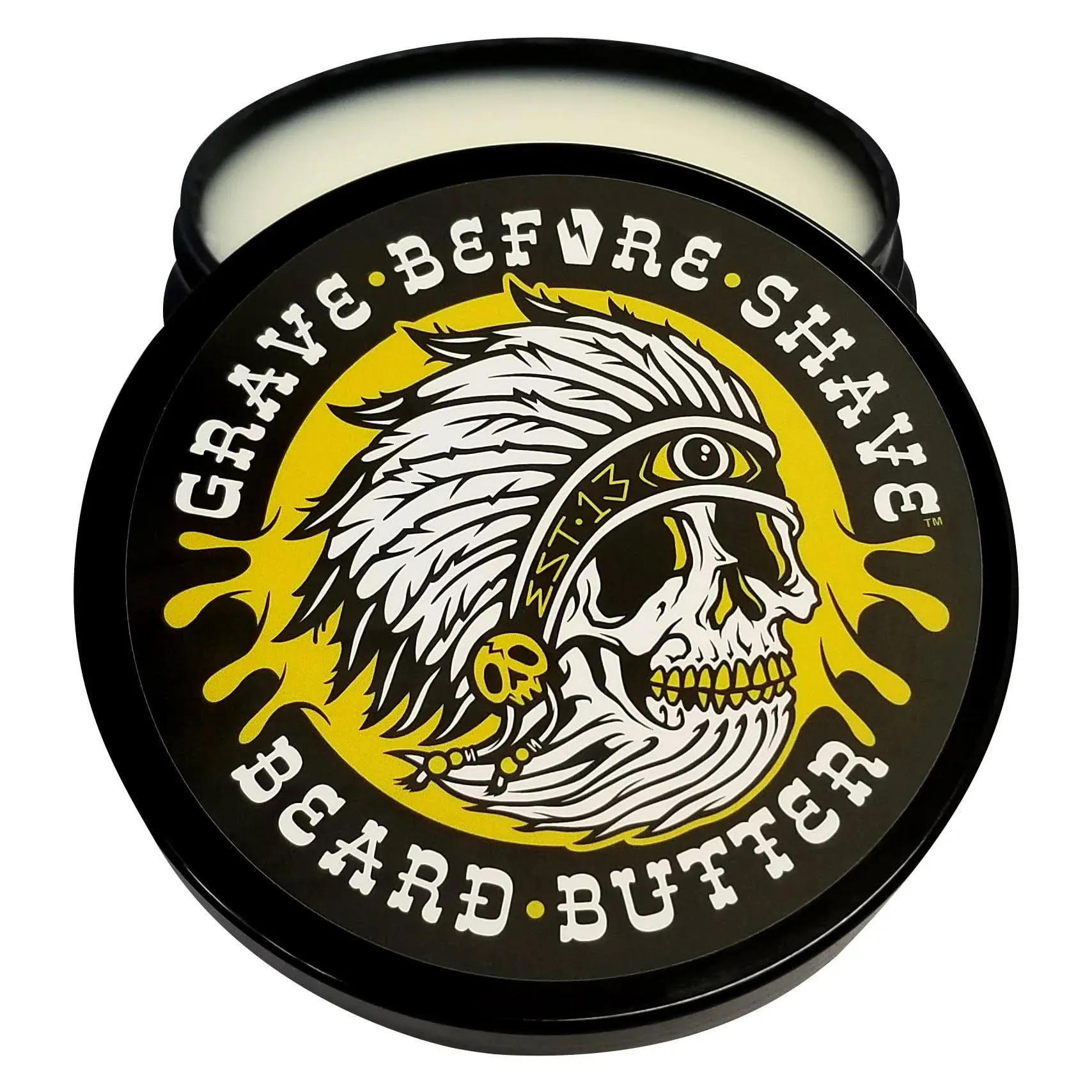 Grave Before Shave Bay Rum Beard Butter 4 oz. Container 