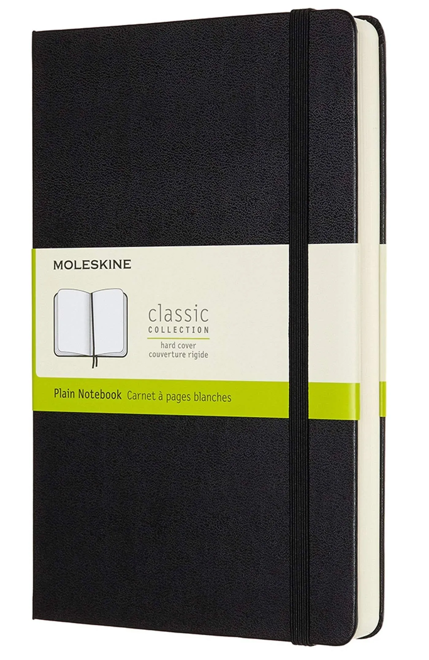 Moleskine Notebook, Expanded Large, Plain, Black, Hard Cover (5 x 8.25)