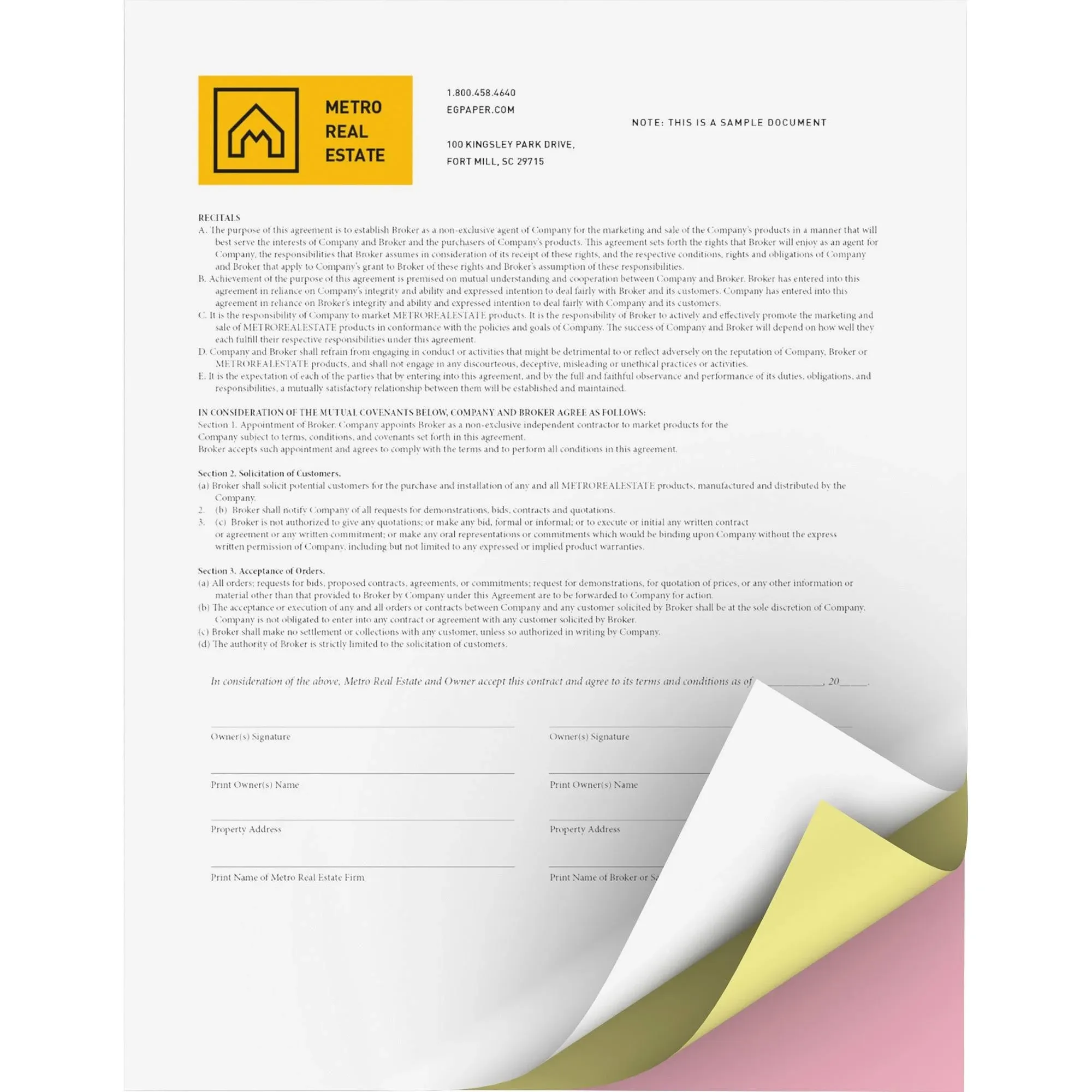 Xerox Revolution Carbonless 3-Part Paper, 8.5 x 11, White/Canary/Pink, 5,000/Carton 