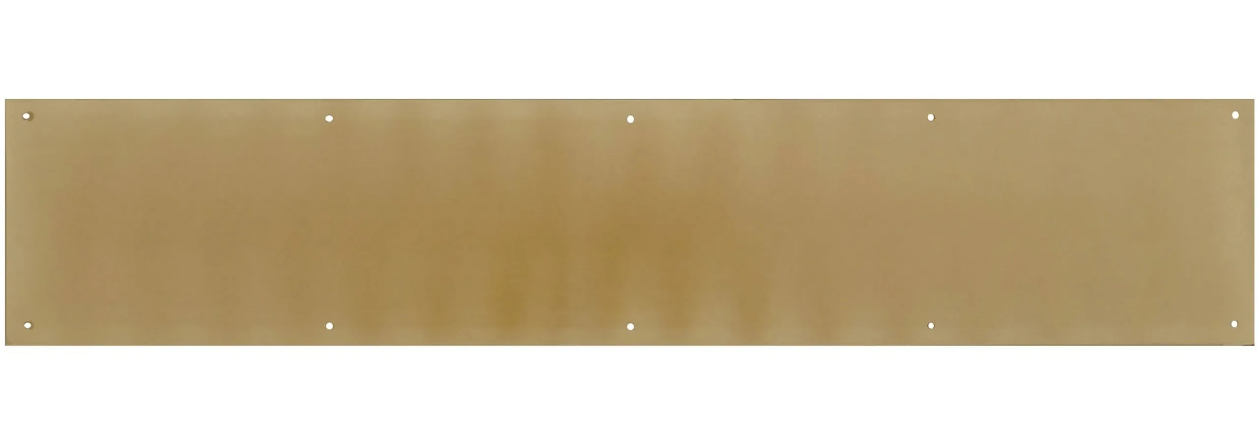 Hillman 8 x 34 in. Solid Brass Kick Plate - Bright Brass Finish