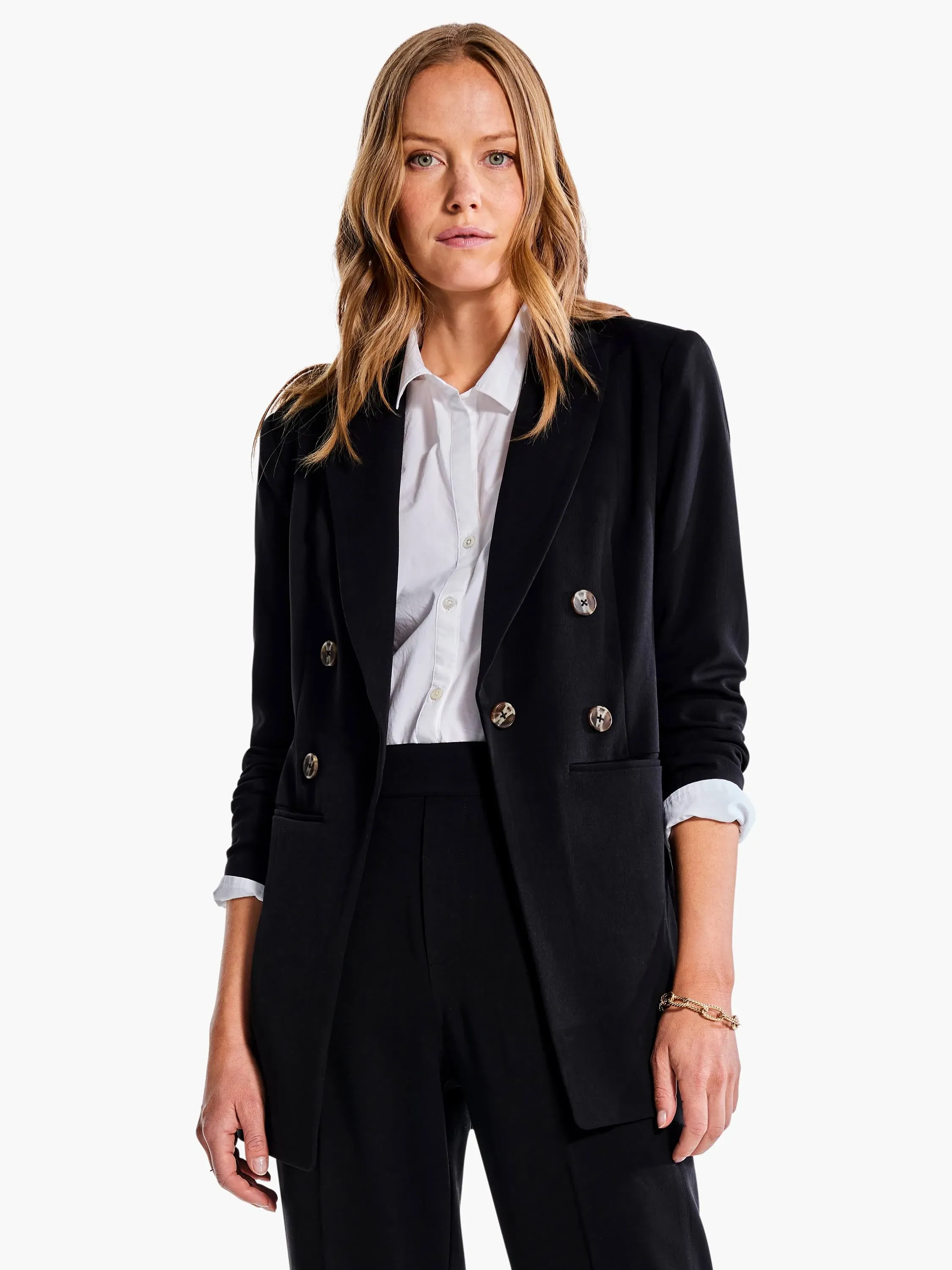 NIC+ZOE The Avenue Blazer - Black - Size 14 - Black Onyx