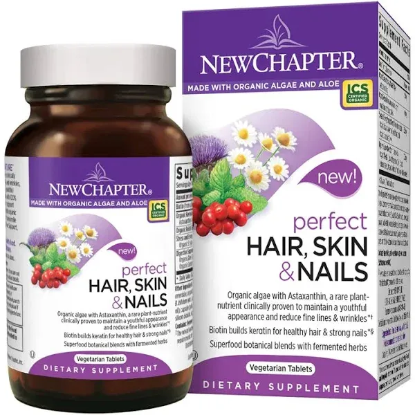 New Chapter Perfect Hair, Skin & Nails 60 Vegetarian Capsules