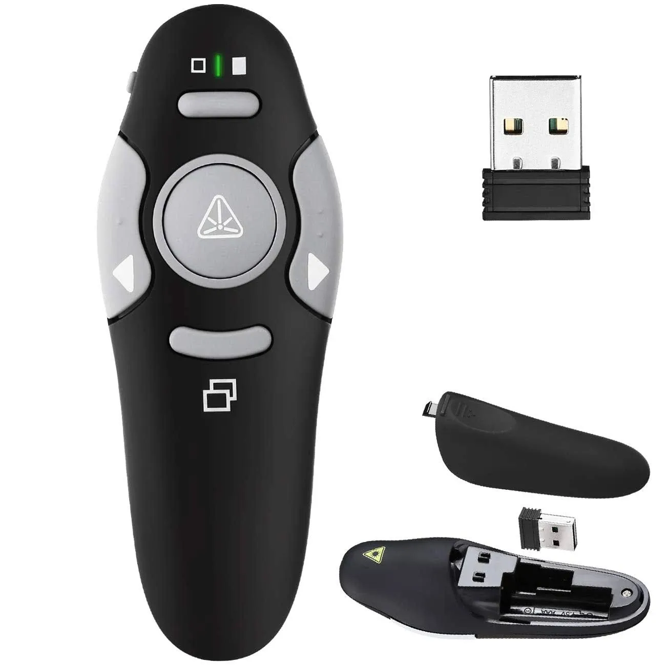 Presentation Clicker Remote Laser Pointer - Wireless Usb Presenter - Slideshow