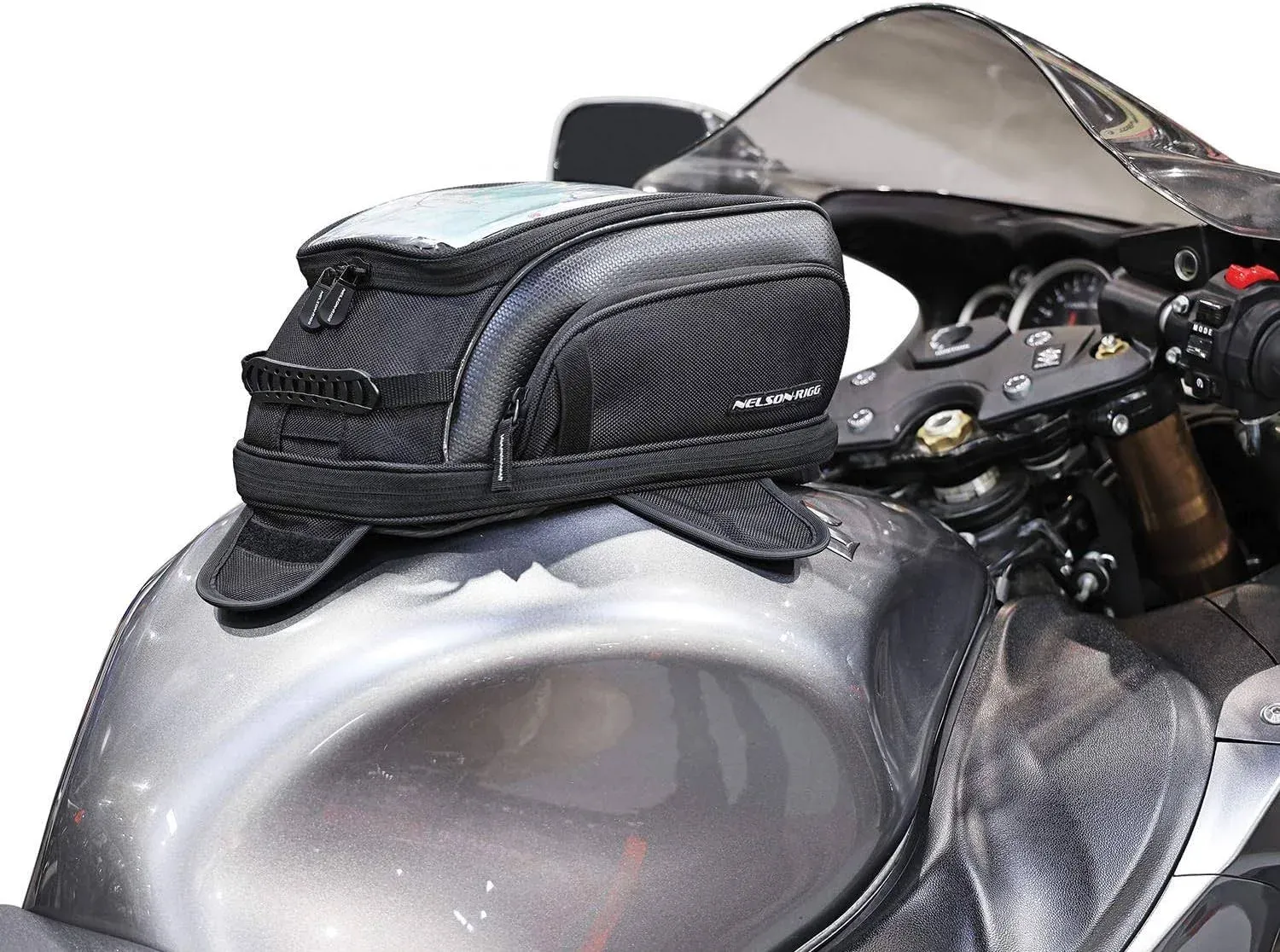 Nelson-Rigg Commuter Sport Tank Bag Magnetic and Strap Dual Mount