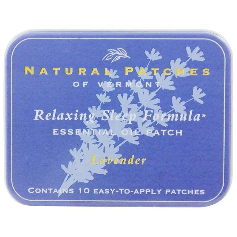 Natural Patches of Vermont Lavender Sleep Comfort Essential Oil Body Patches