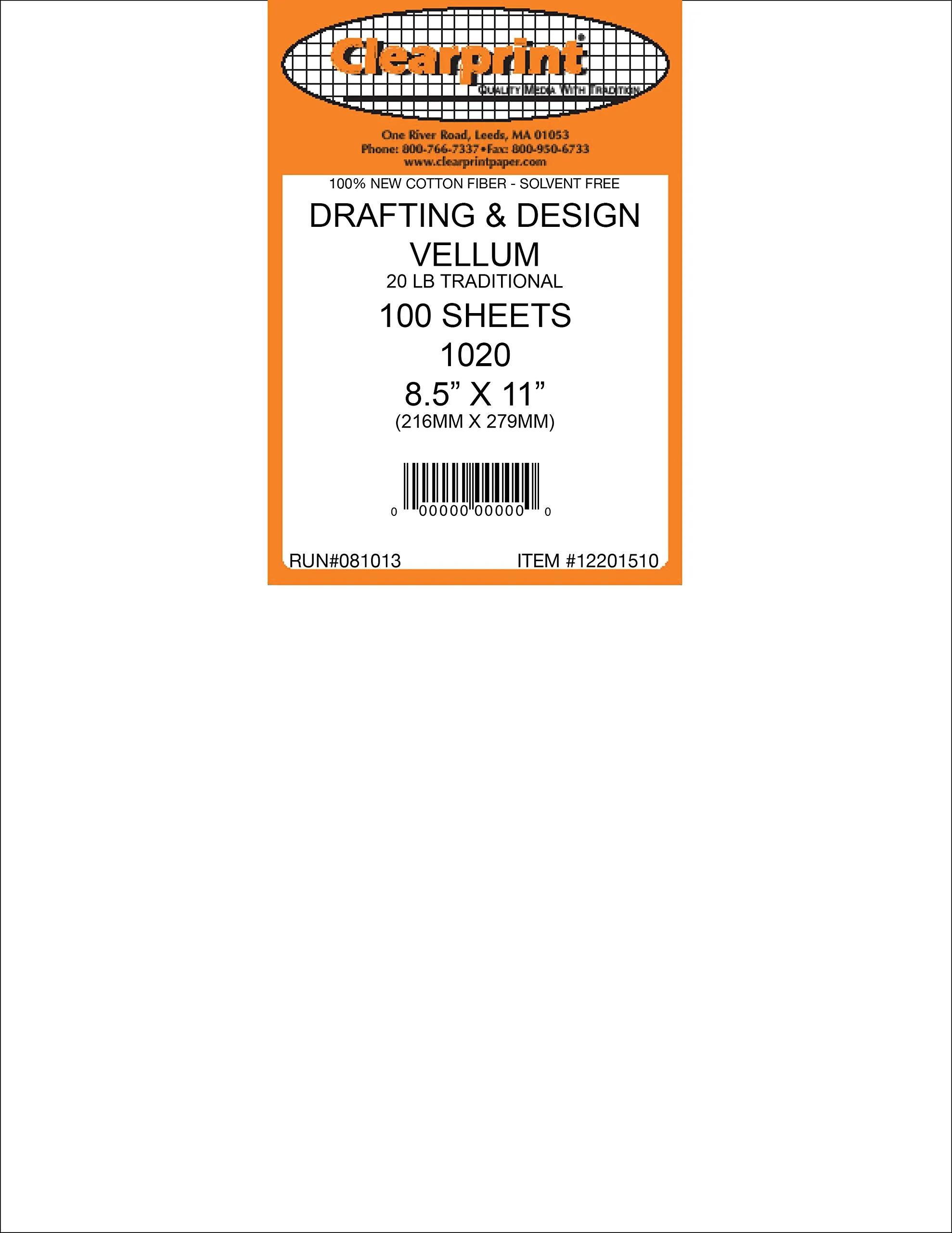 1020 8-1/2X11 100 Sheets