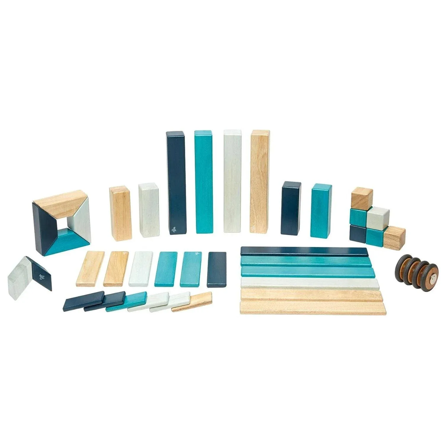 42 Piece Tegu Magnetic Wooden Block Set, Sunset, 1-99 years old