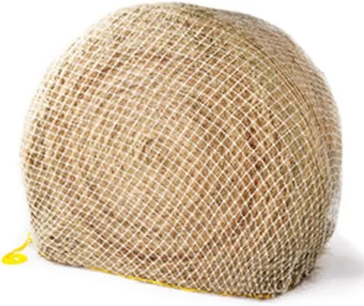 Heavy Gauge Round Bale Hay Net - Thick Net Slow Feeder for Horses - Nylon Net (Made Twice as Thick) - Easily Fits Bales [4x4-6x6]” or [3x3x8-4x4x8] 2.25” Holes