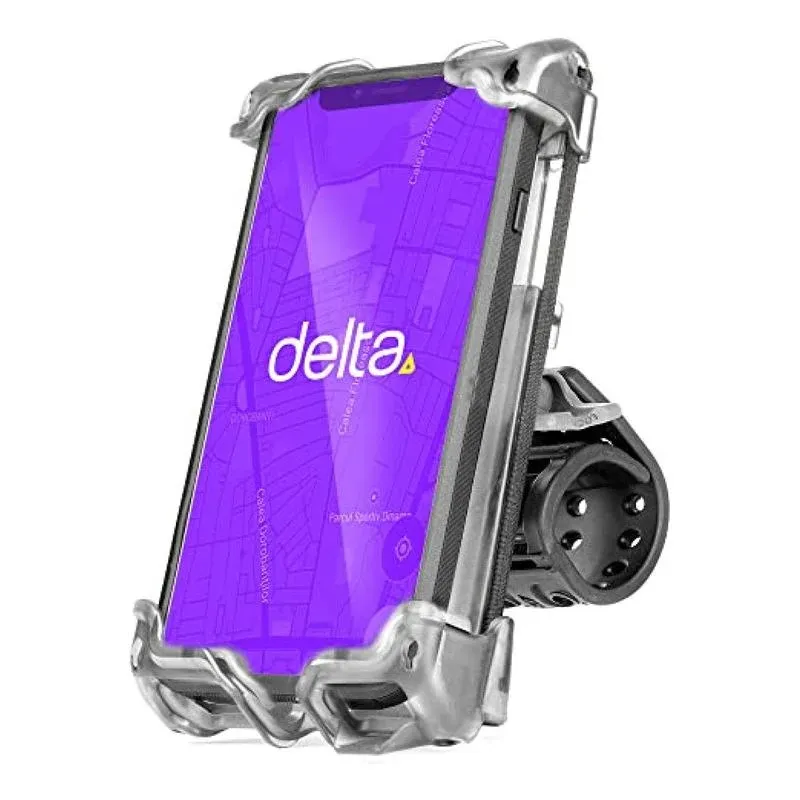 Bike Phone Mount by Delta Cycle - Bicycle Phone Holder Adjusts to Any Handlebar & Fits Any Phone or iPhone - Universal and Easily Accessible Bike Accessories for Adult Bikes