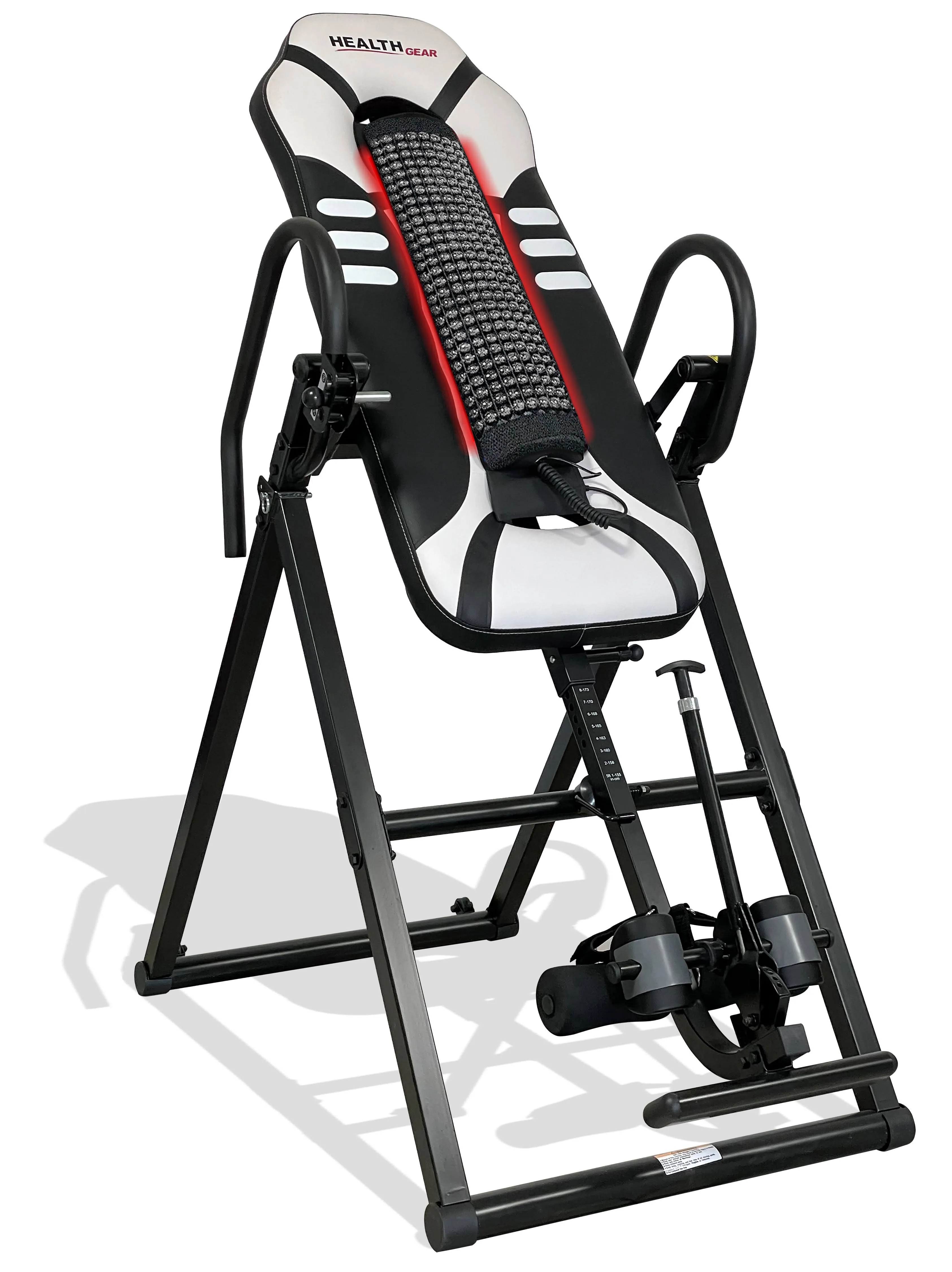 HGI 9.3 Acupressure Massage Inversion Table, White, Black