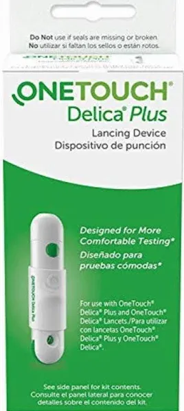 One Touch Delica Plus Lancing Device with 25 Pcs Lancets