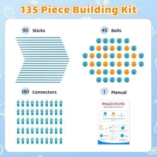 Fort Building - 135 Pieces Play Fort Constructor Indoor/outdoor, Diy