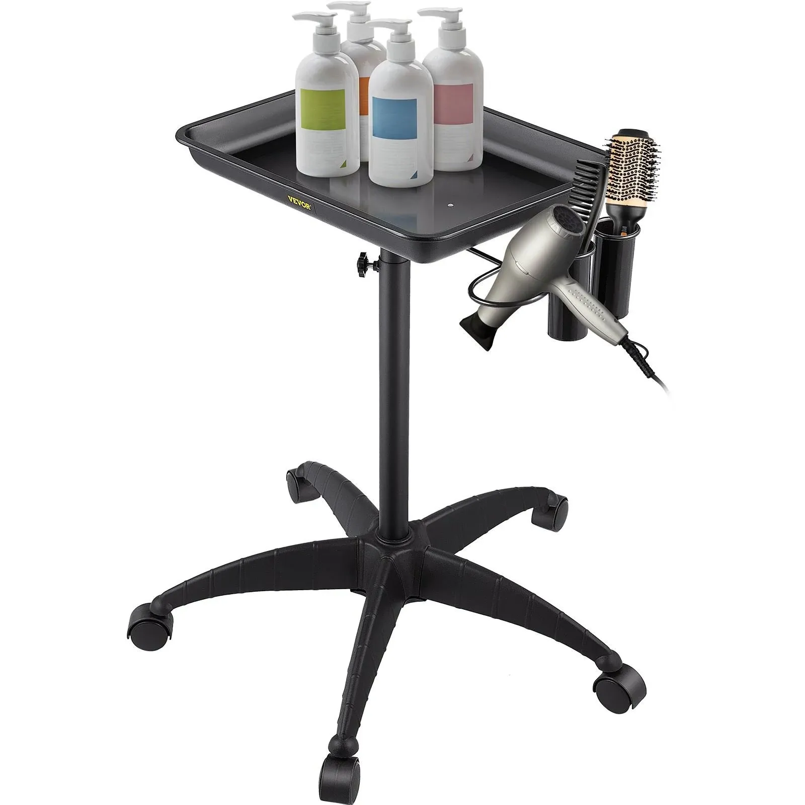 VEVOR Mayo Stand Medical Trolley Mobile Rolling Cart Removable Tray Salon Tattoo