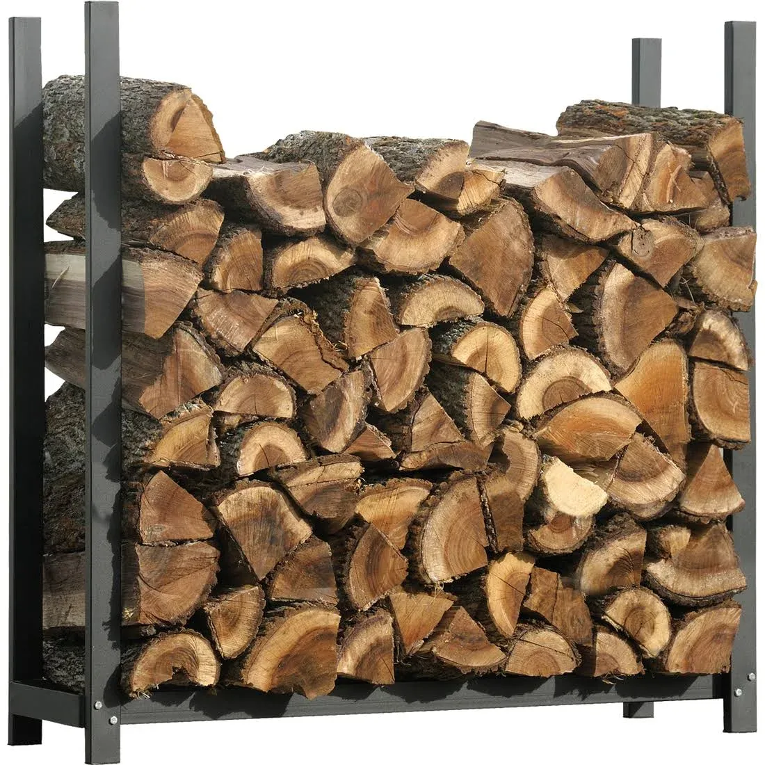 ShelterLogic 4' Firewood-Rack-in-A-Box All-Season Ultra Duty Steel Premium Firewood Rack Without Cover