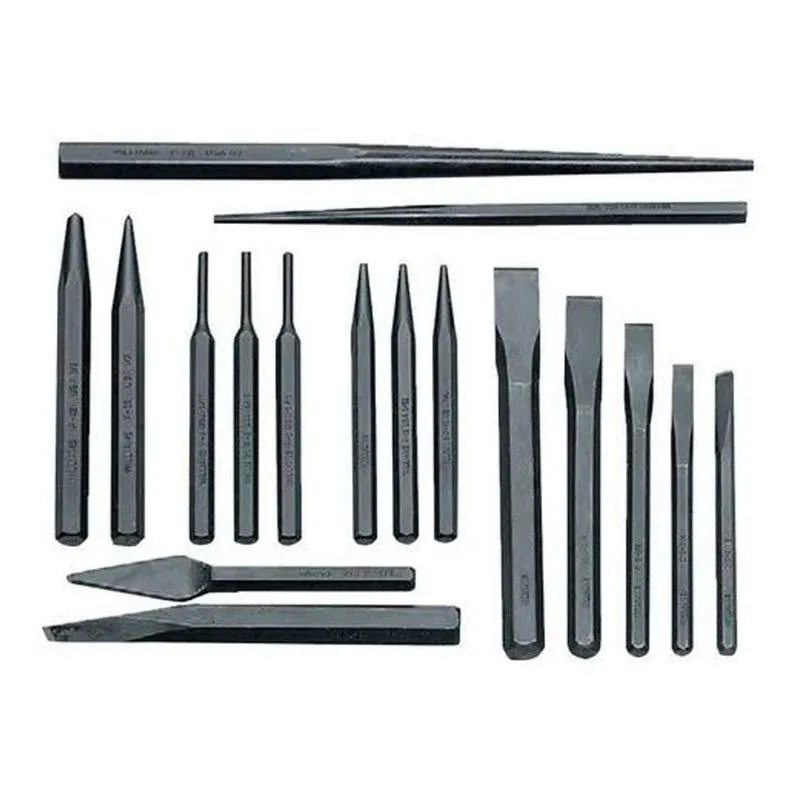 17 Pc Punch & Chisel Set