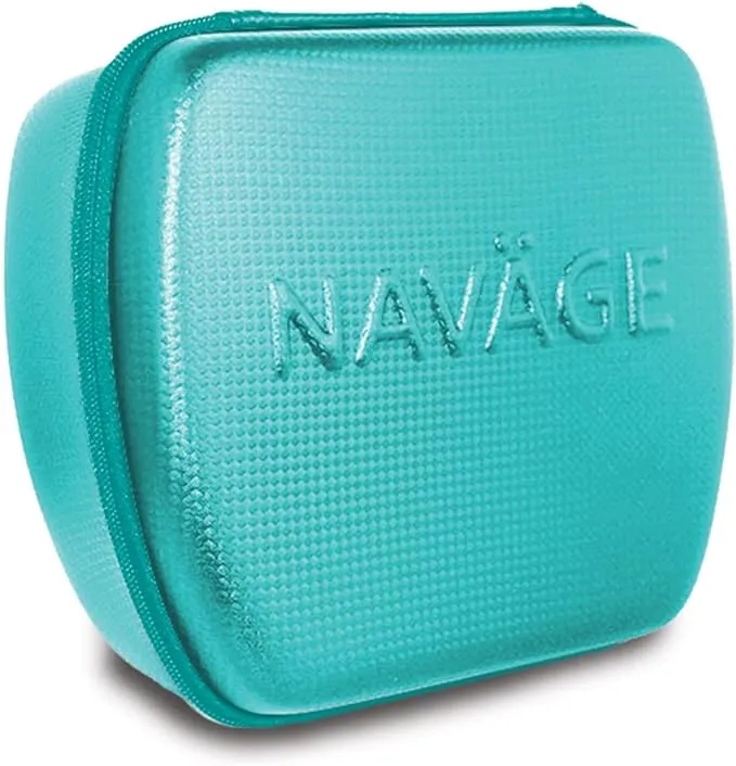 Navage Teal Travel Case - Safety Case for Navage Nasal Irrigation System - Anti-Scratch Protector - Travel Storage Case & Nose Cleaner Organizer for Navage Nose Cleaner and 12 SaltPods (Teal)