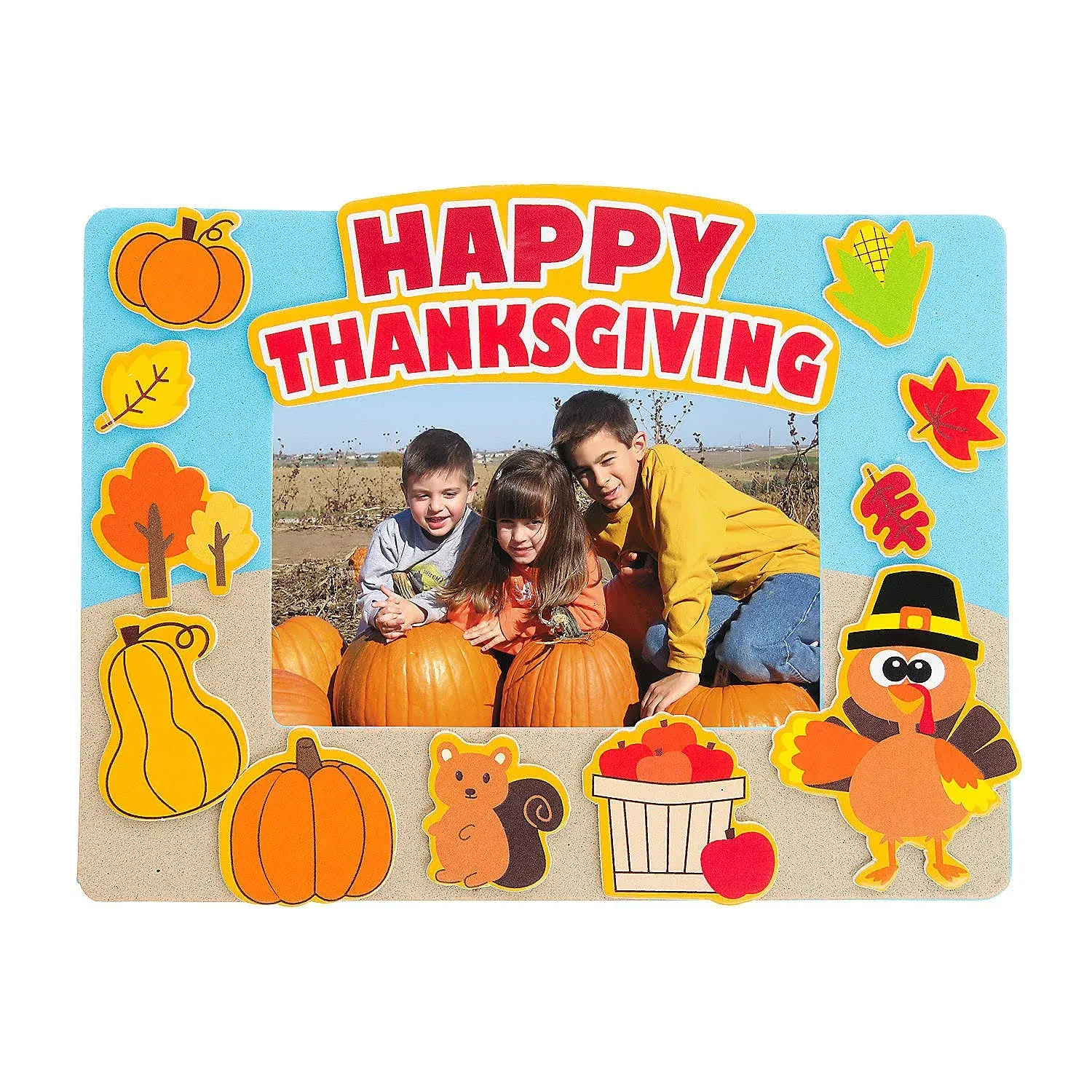 Happy Thanksgiving Picture Frame Magnet Craft Kit - Makes 12