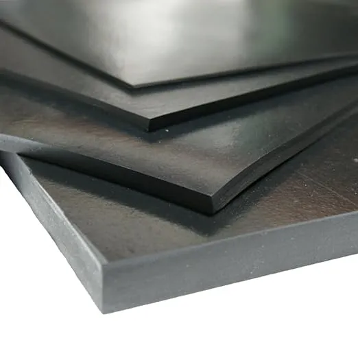 Neoprene Sheet, 80A Durometer, Smooth Finish, No Backing, Black, 0.25" Thickness, 12" Width, 12" Length