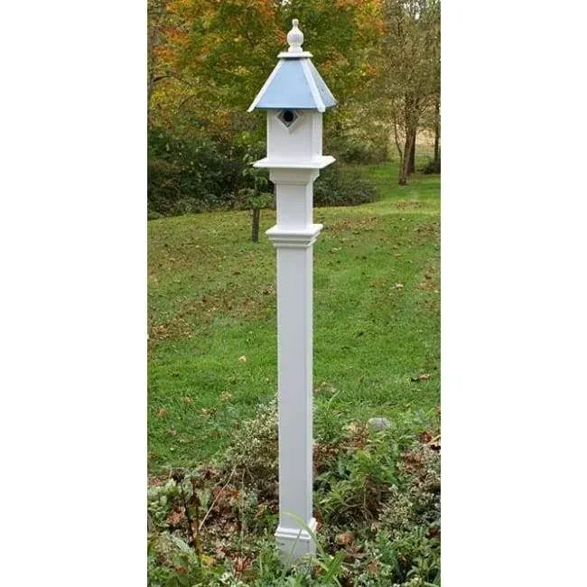 Vita Decorative Mounting Post, White, 5'