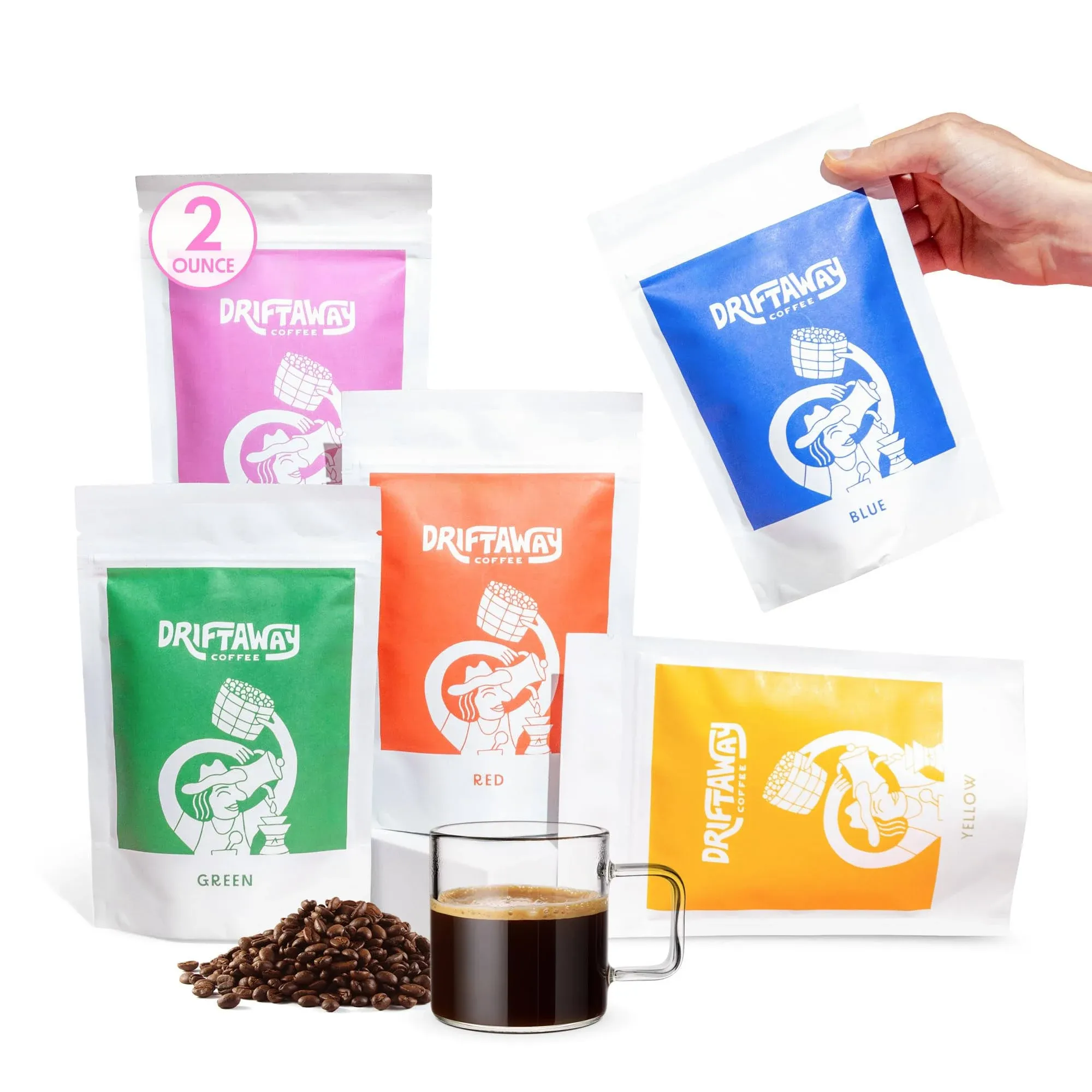 DriftAway Coffee Gourmet Sampler | World Coffee Tour Gift Set | Specialty Coffee ...