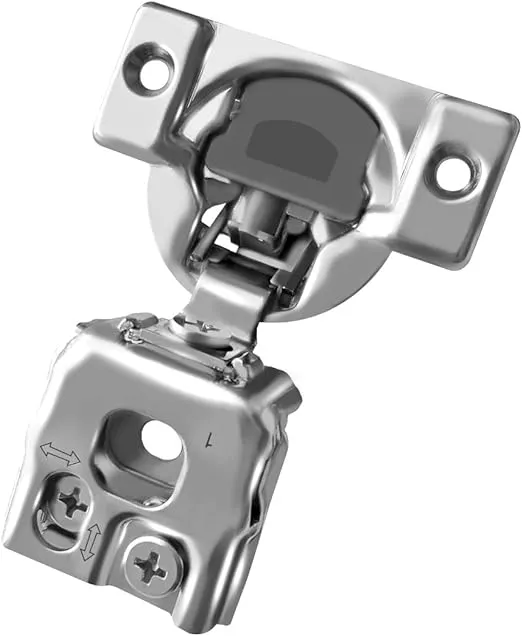Berta 10-Pack, 1 inch Overlay Soft Closing Face Frame Cabinet Hinges, 105 Degree 6-Ways 3-Cam Adjustment Concealed Kitchen Cabinet Door Hinges with Screws (1 in. Overlay, 10 Pieces)