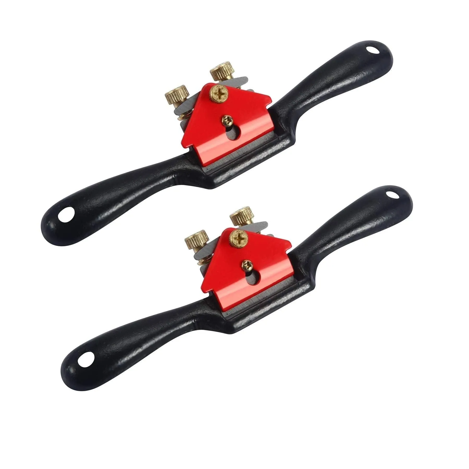 Anndason 2 Pcs Adjustable SpokeShave with Flat Base and Metal Blade Wood... 