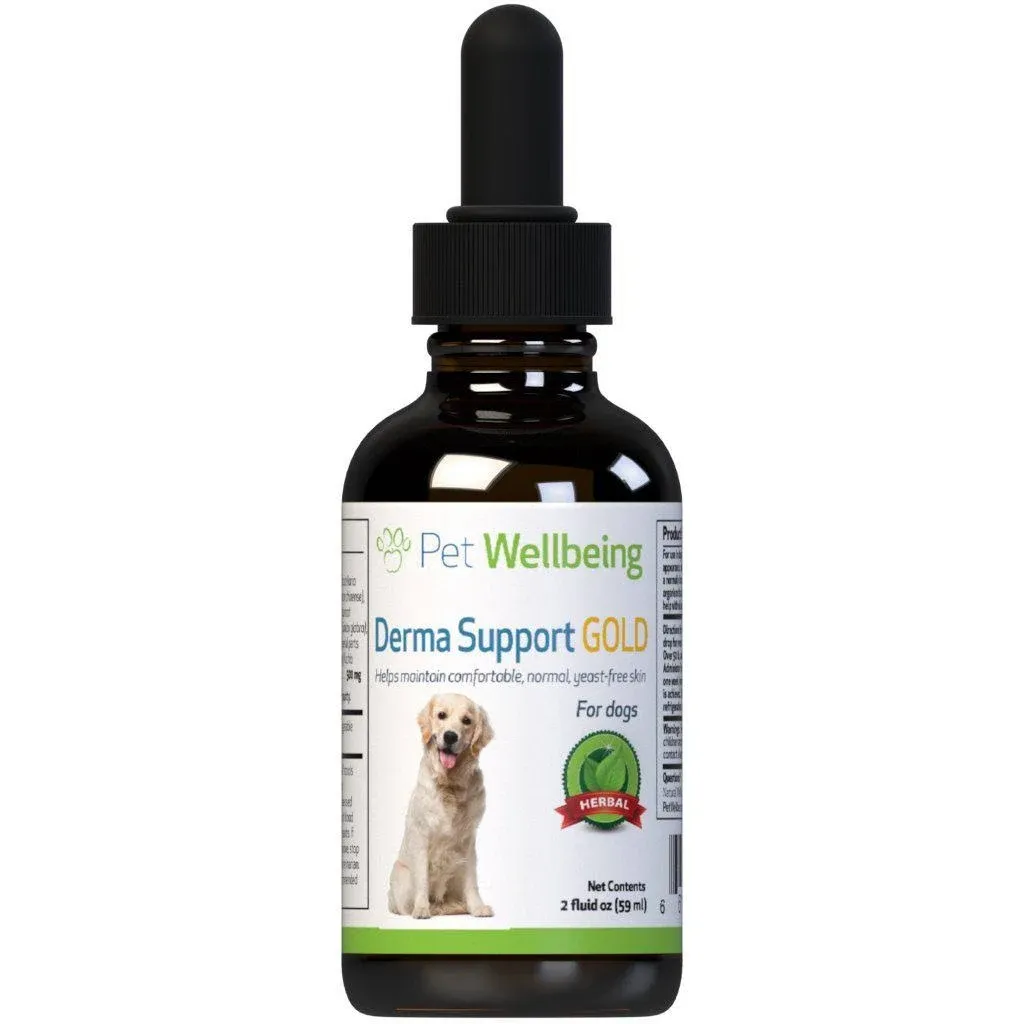 Pet Wellbeing Derma Support Gold Natural Support for Healthy Coat in Dogs