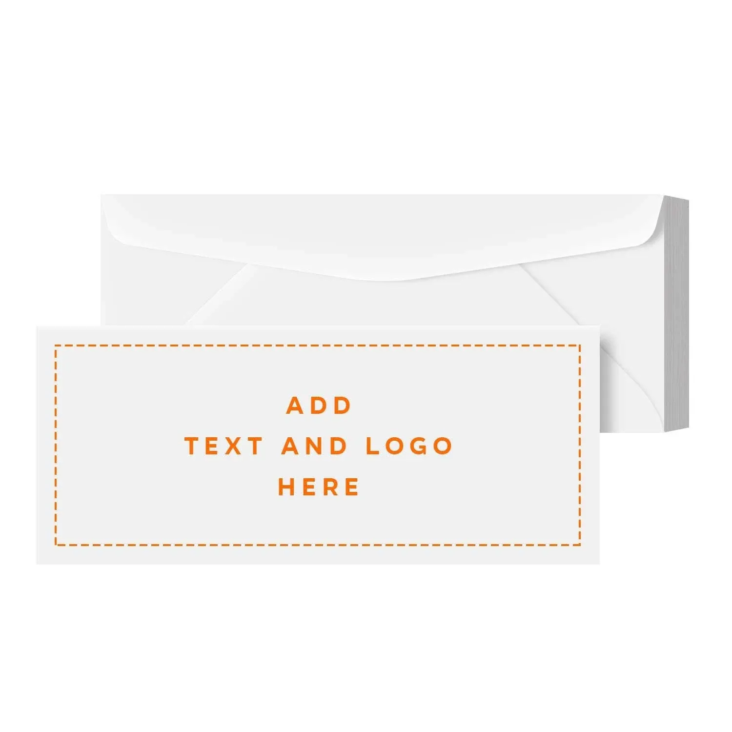 Customize Your #10 Regular Business Envelopes - Upload Your Logo and Info