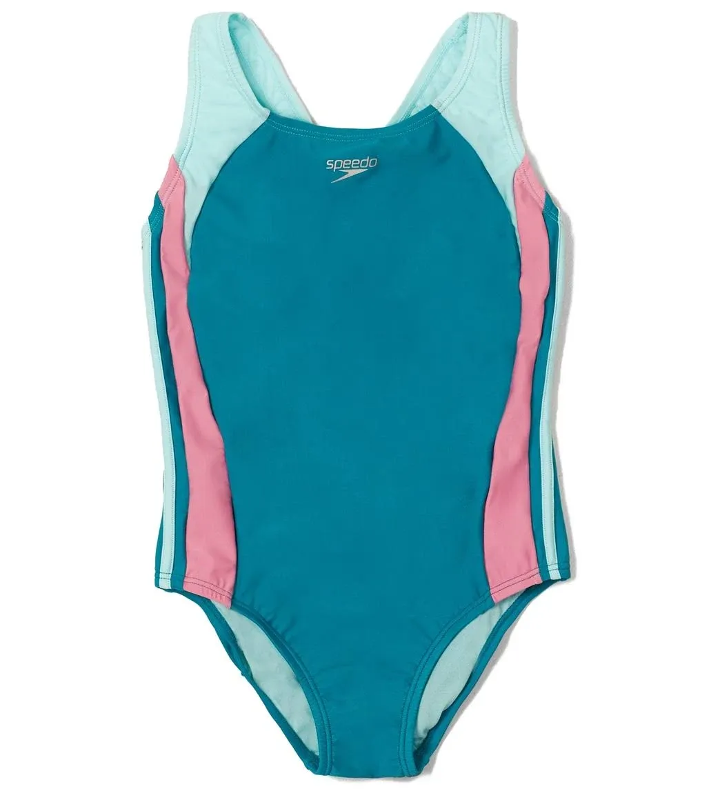 Speedo Girls' Infinity Splice One Piece Swimsuit