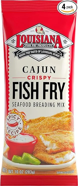 Louisiana Fish Fry Products Cajun Fry, 10 OZ (Pack of 4)