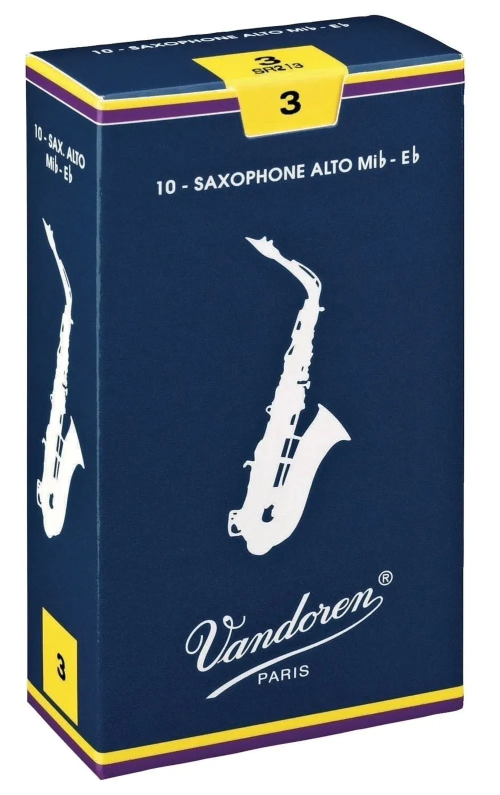 Vandoren SR215 Alto Sax Traditional Reeds Strength 5 Box of 10