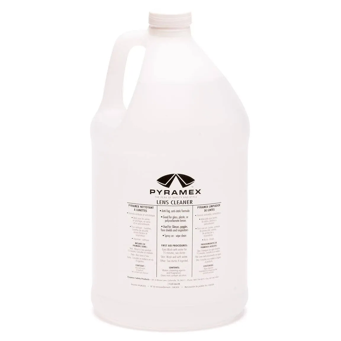 Pyramex GALSOL Gallon of Lens Cleaning Solution