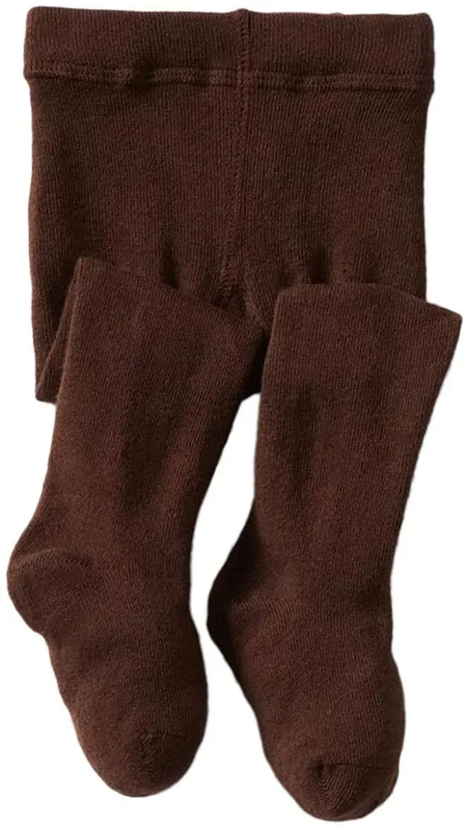 Girls - Jefferies - Socks Organic Cotton Brown Tights Size 6-18 Months - NEW!