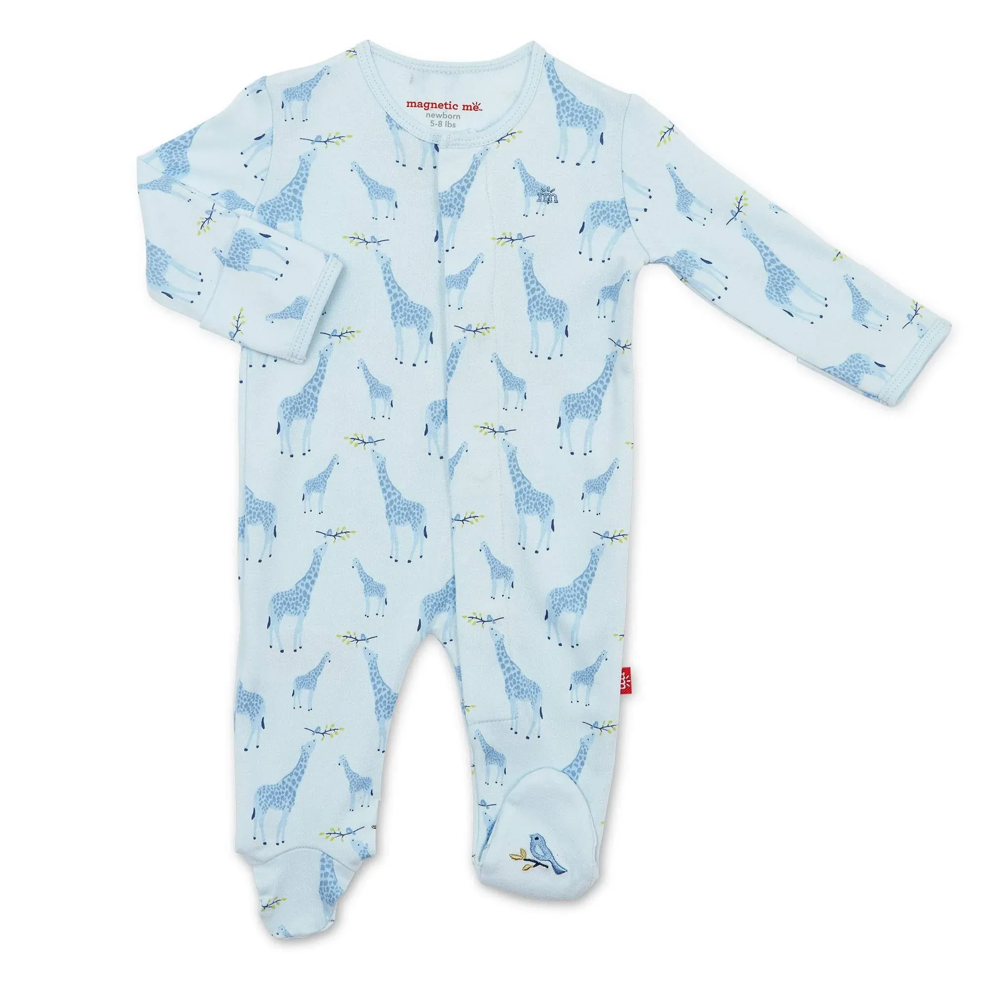 Unisex Cotton Giraffe Footie - Baby