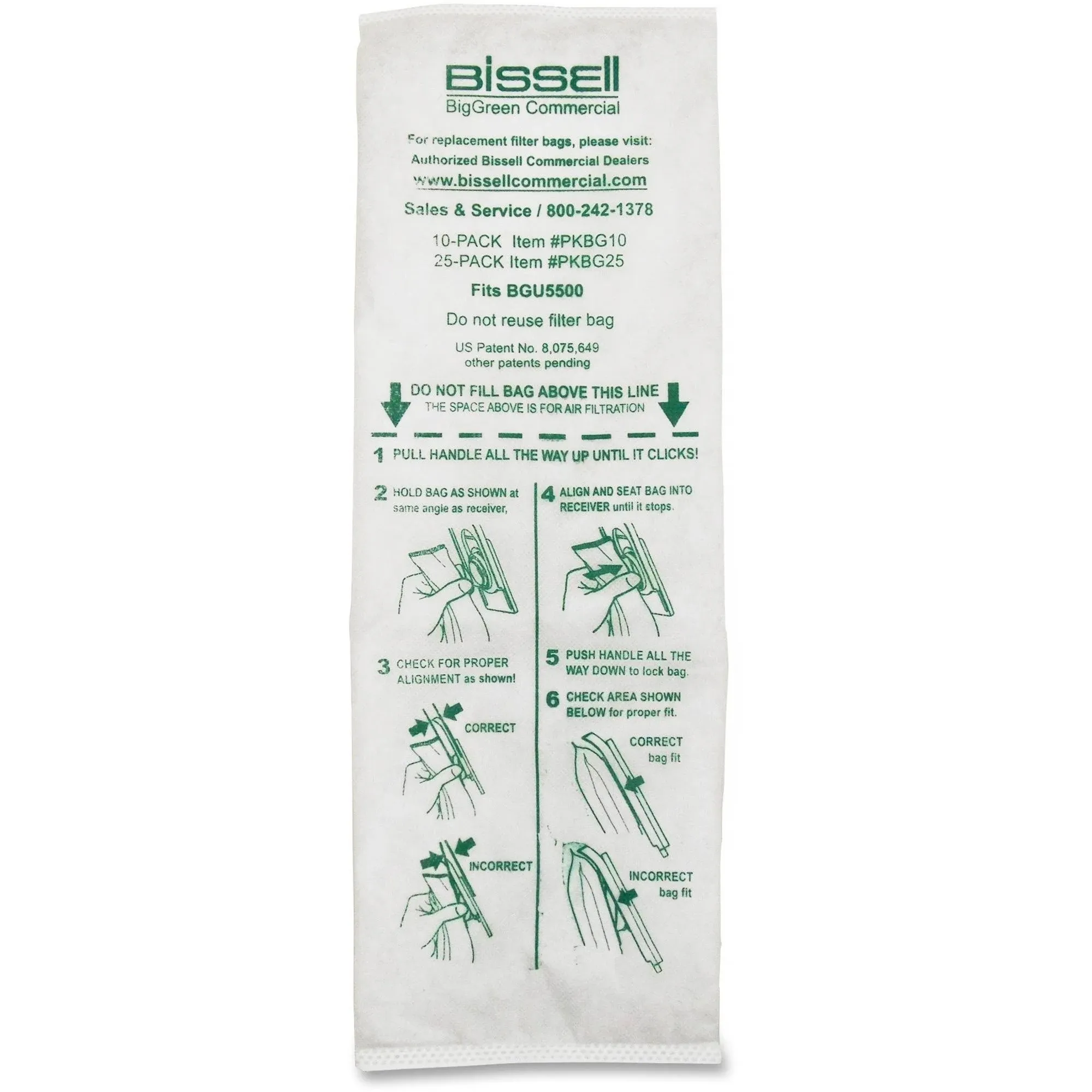 Bissell Light Commercial Replacement Bags - 10 pack