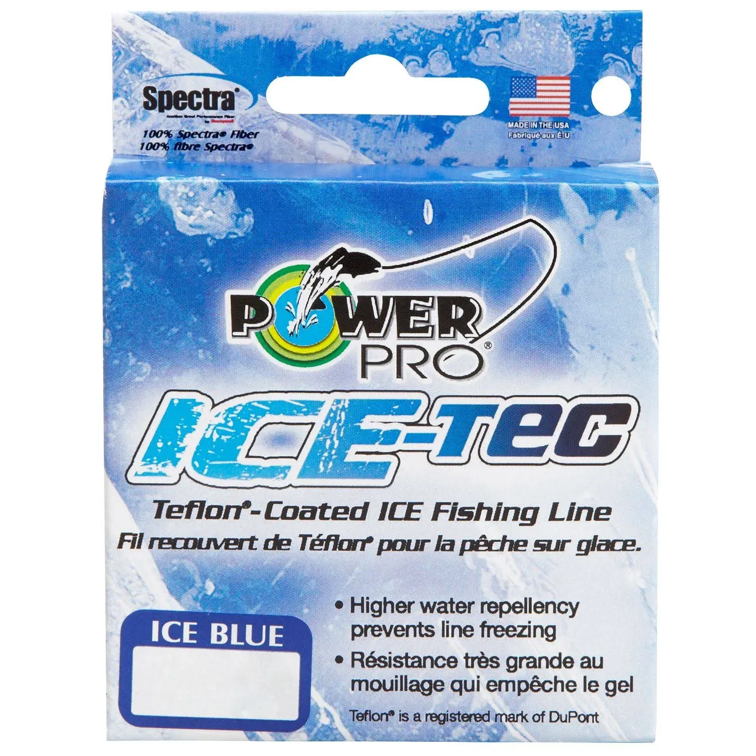 PowerPro Ice-Tec Braided Fishing Line - Marine_Blue - 5lb - 50yd/46m (2330005...