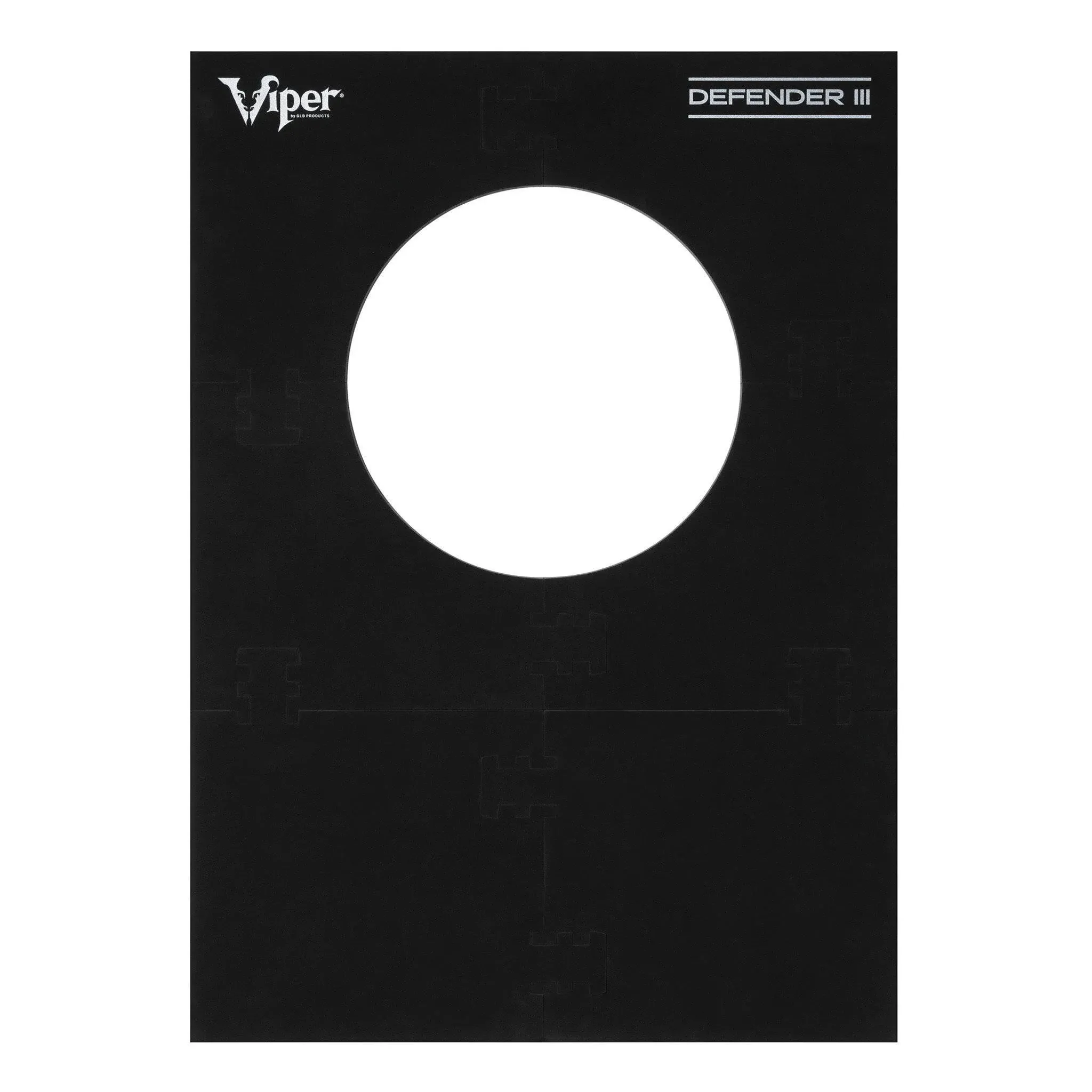 Viper Defender III Extended Length Dartboard Surround Wall Protector, Fits 17.75" and 18" Bristle Dartboards, Compression-Fit Easy Mounting, 45" H x 32" W x 1" Thickness