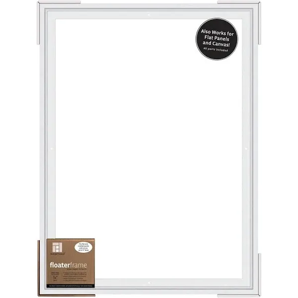 Ampersand Floaterframe - Bold, White 18" x 24", 7/8" 