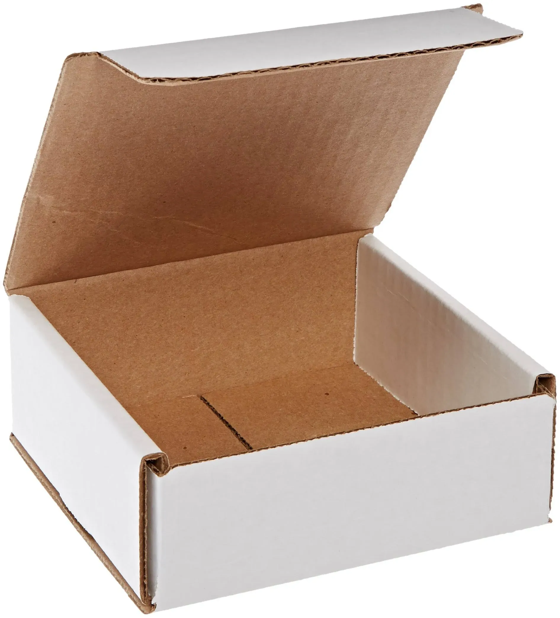 50 Pack of 5x2x2 White Corrugated Shipping Mailer Packing Box Boxes 5&#034; x 2&#034; x 2&#034;