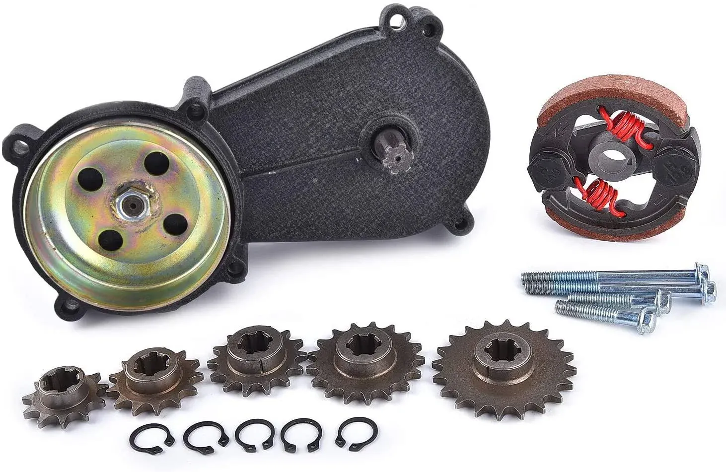 Transmission Gear Reduction Box Clutch 47cc 49cc 2-stroke Pocket Mini Bike T8...