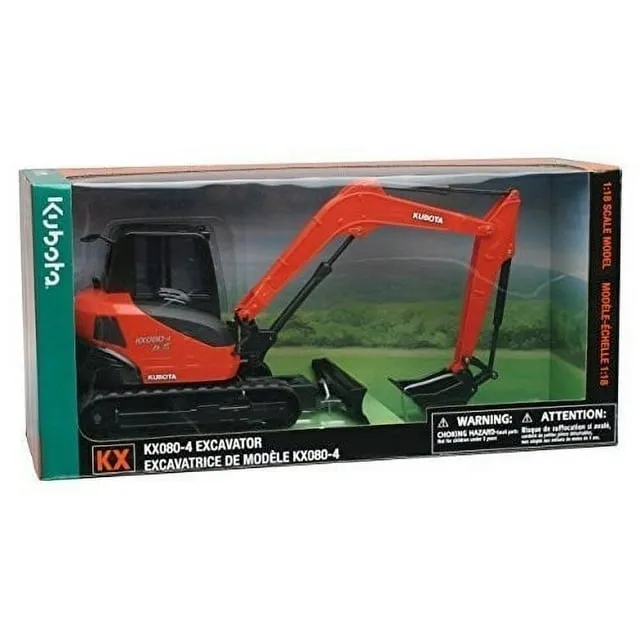 1:18 Scale Kubota Excavator KX080-4