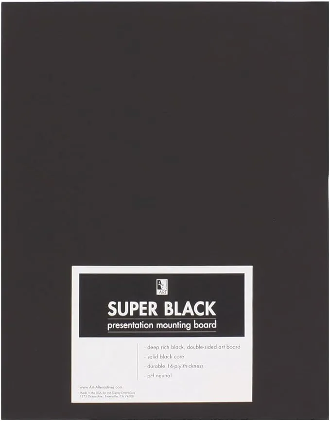 Aa Super Black Mounting Board 15X20