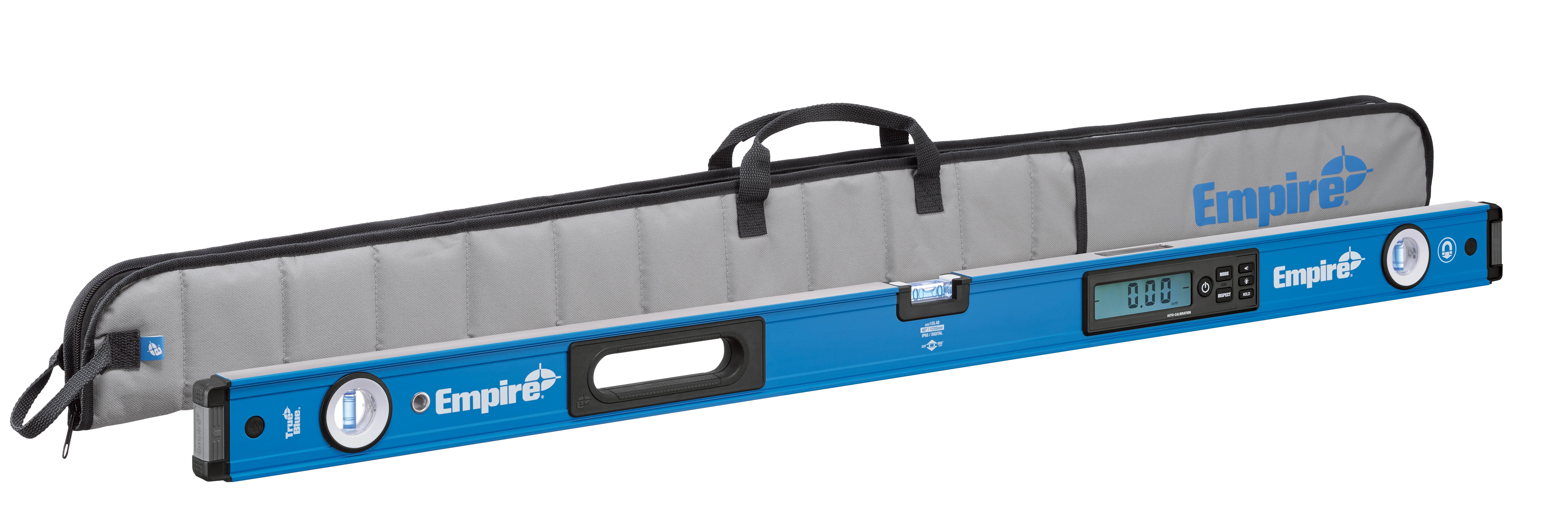 Empire Level em105.48 48&#034; True Blue Magnetic Digital Box Level with Case