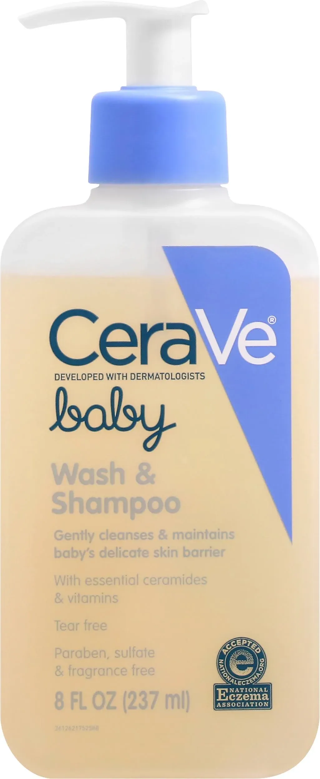 Cerave Wash & Shampoo, Baby - 8 fl oz