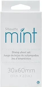 Silhouette Mint Stamp Sheets 1"X2.25" 2/Pkg