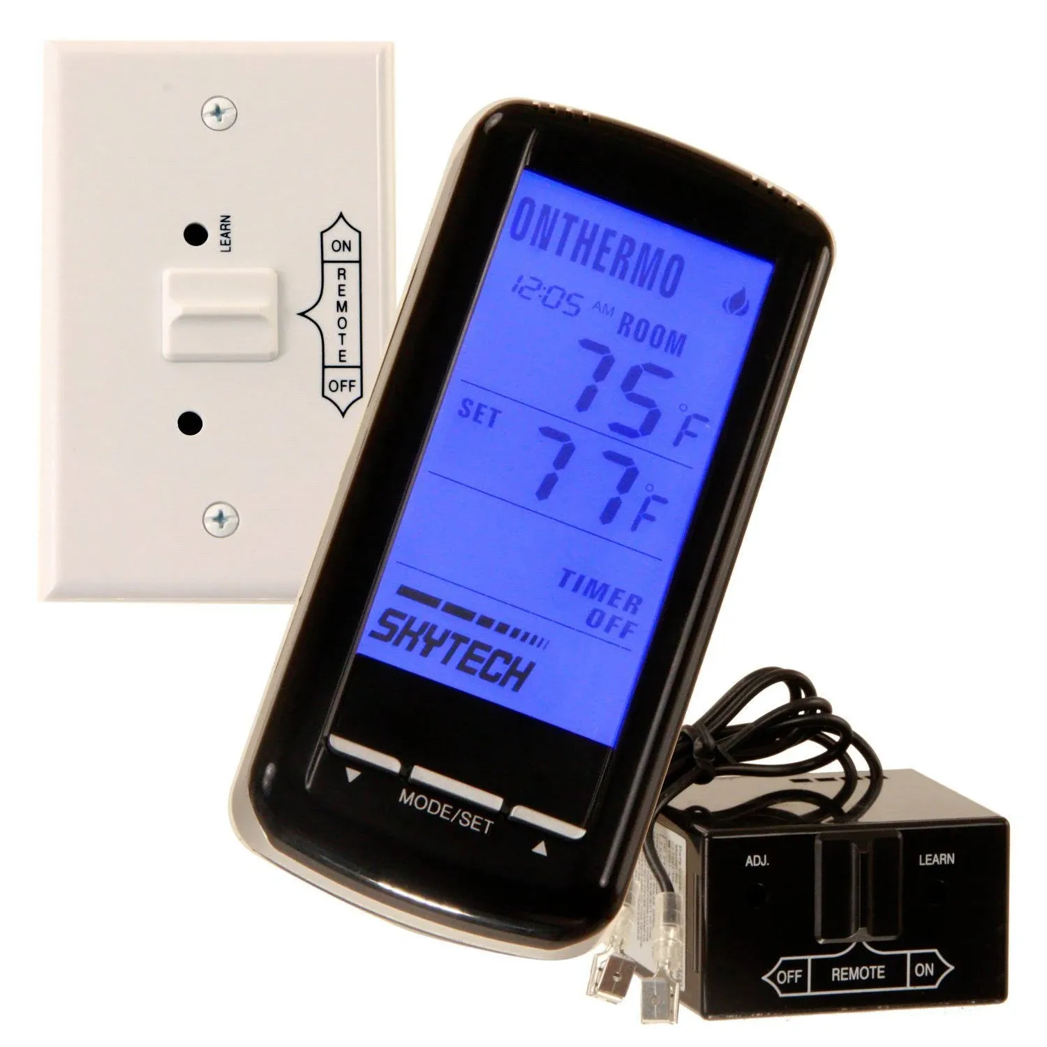 Skytech Timer/Thermostat Fireplace Remote Control with Backlit Touch Screen Sky-5301