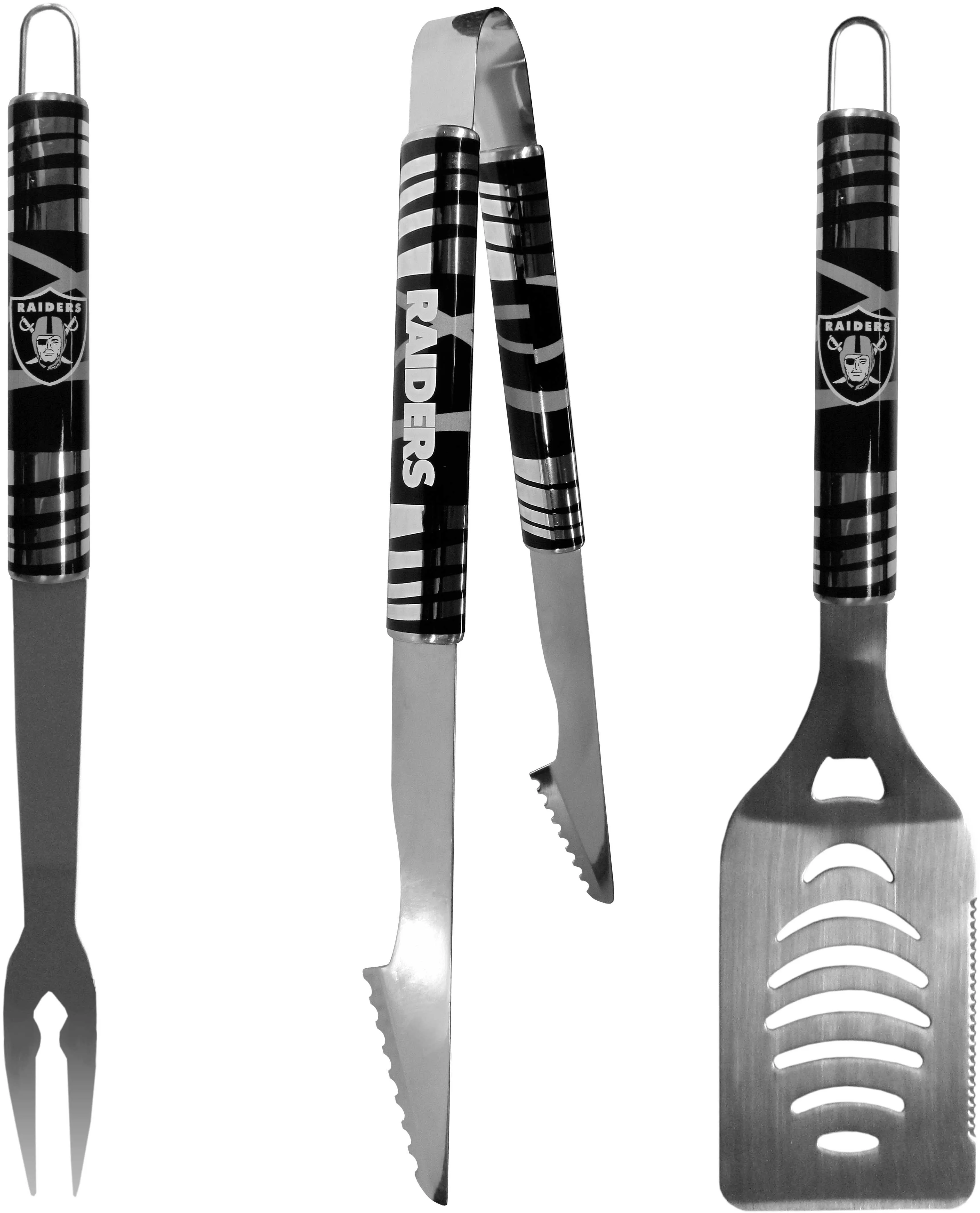 Las Vegas Raiders 3 pc Tailgater BBQ Set