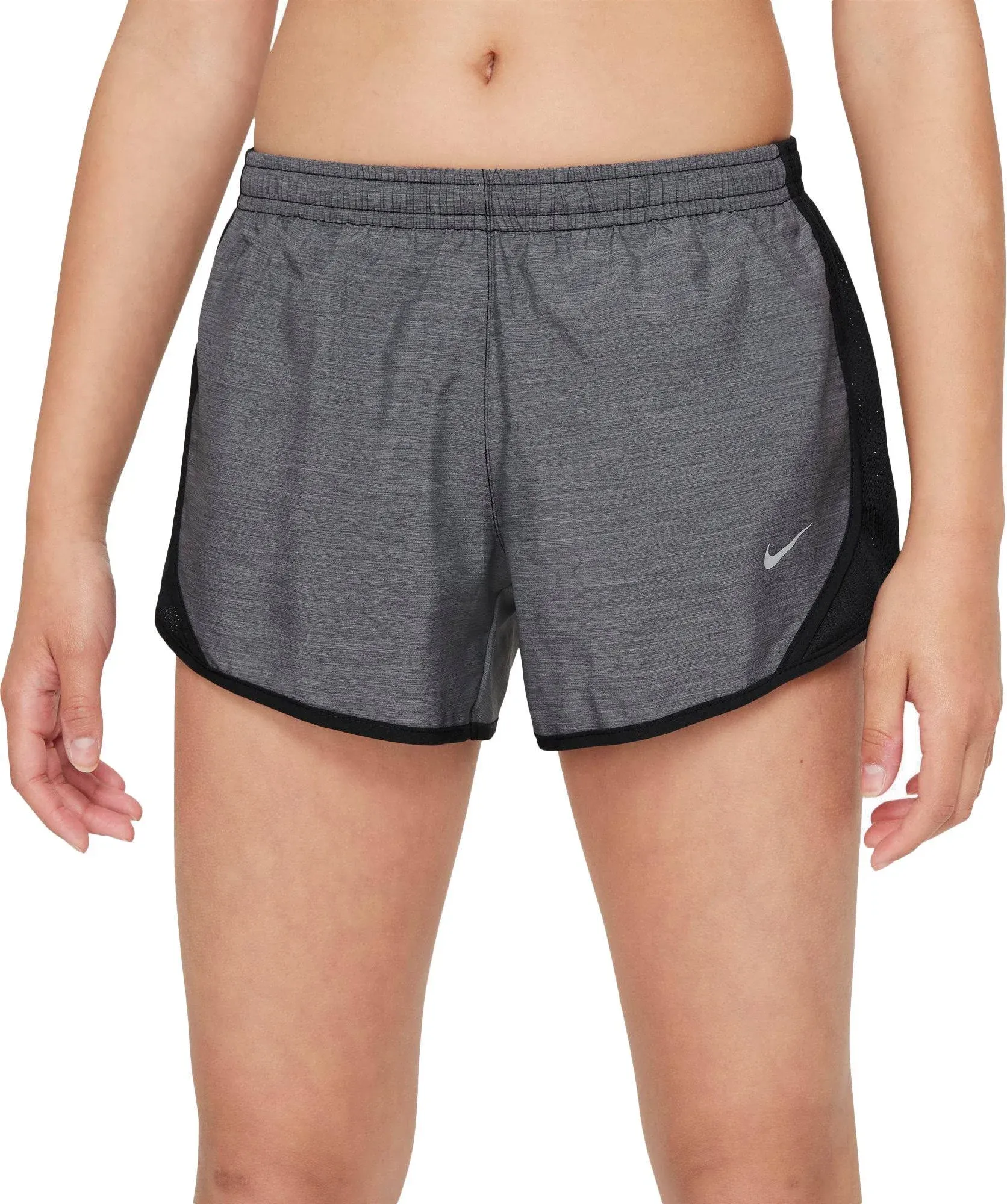 Girls Nike Dri-Fit Tempo Running Shorts - Heather / Black